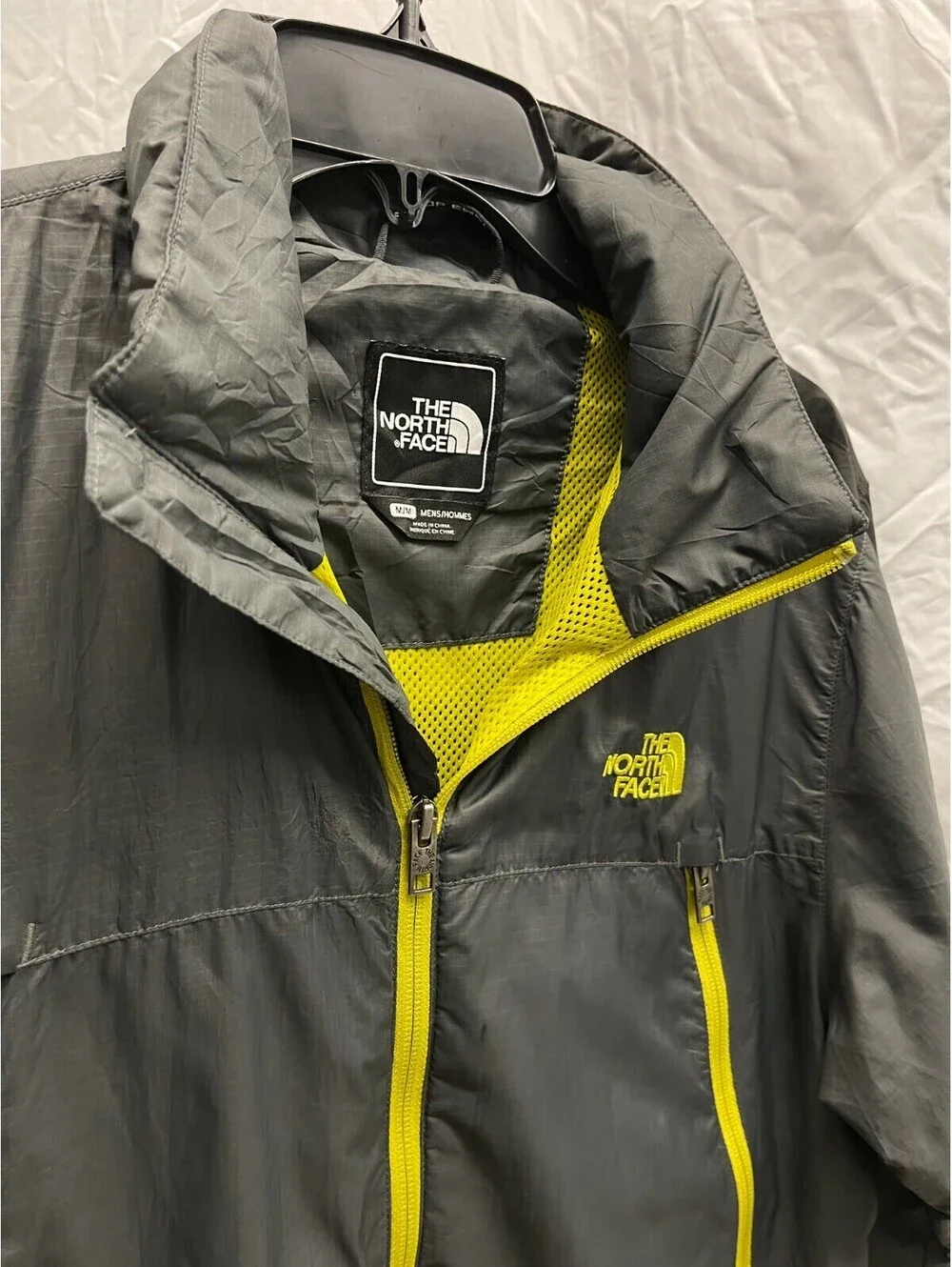 The North Face Diablo Gray Wind Jacket w/ Packable Hood Medium